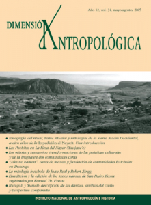 Dimensión Antropológica Volumen 34, Año 12