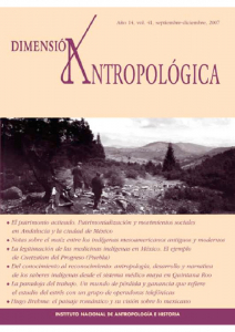 Dimensión Antropológica Volumen 41, Año 14