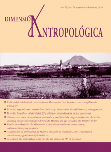 Dimensión Antropológica Número 74, Año 25