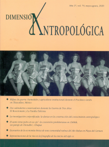 Dimensión Antropológica Número 79, Año 27