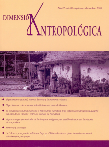 Dimensión Antropológica Número 80, Año 27,